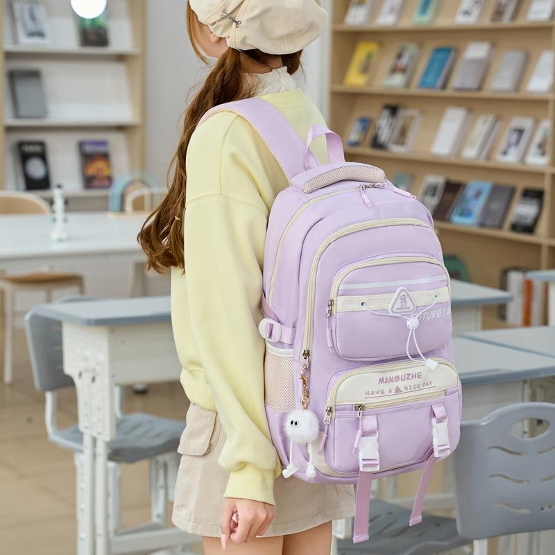 School bag, high value, fresh and sweet backpack, newborn leisure, simple and light commuting, versatile and large capacity