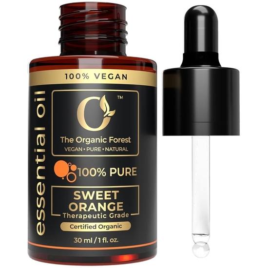 

100% Plant Based Sweet Orange Essential Oil for Face, Skin & Body | Provides Natural Cleaning Solutions | Therapeutic Grade Sweet Orange Oil