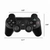 Wireless Bluetooth Controller for PS3, Rechargeable Gamepad with Vibration, Dual Joysticks & Gyroscope, Compatible with PlayStation 3 Console (Black)