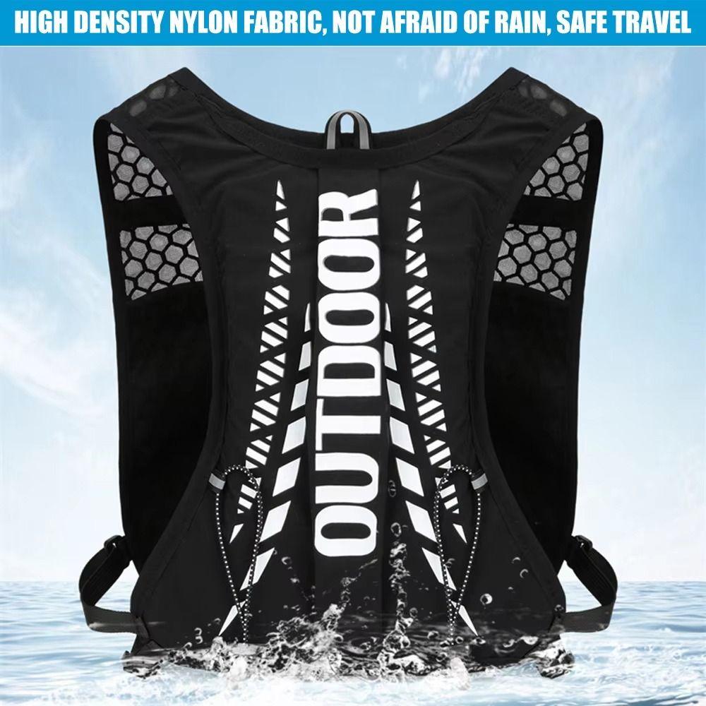 Vest Style Hydration Backpack Breathable Trail Running Backpack Reflective Running Bag  Hiking