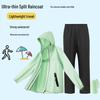 Unisex Lichtgewicht Regenjas & Broek Set, Anti-Stortbui, Waterdicht, Ideaal voor Fietsen, Voedselbezorging & Elektrisch Motorrijden.
