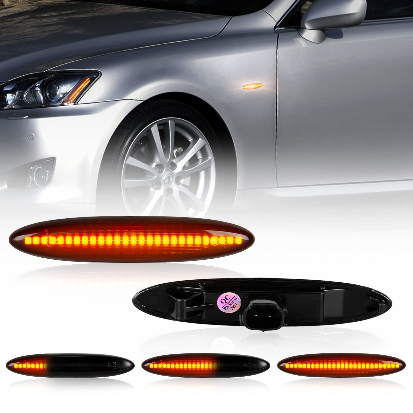 

Светодиодные габаритные огни POPMOTORZ Crown для Mark X и Mark X ZIO, последовательные светодиодные указатели поворота, тонированный оригинальный комплект из (120 Серия) (10 Серия).