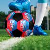 Pallone da Calcio Olympique Lyon Taglia 5 Colorato Cucito a Macchina PVC Pronto per la Competizione Resistente Alta Rimbalzabilità