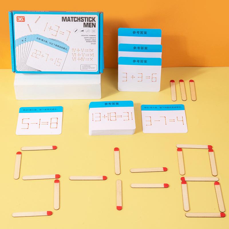 Rainbow Counting Stick Early Education Thinking Puzzle, Children'S Puzzle Early Education Mathematics Enlightenment Training Wooden Toy