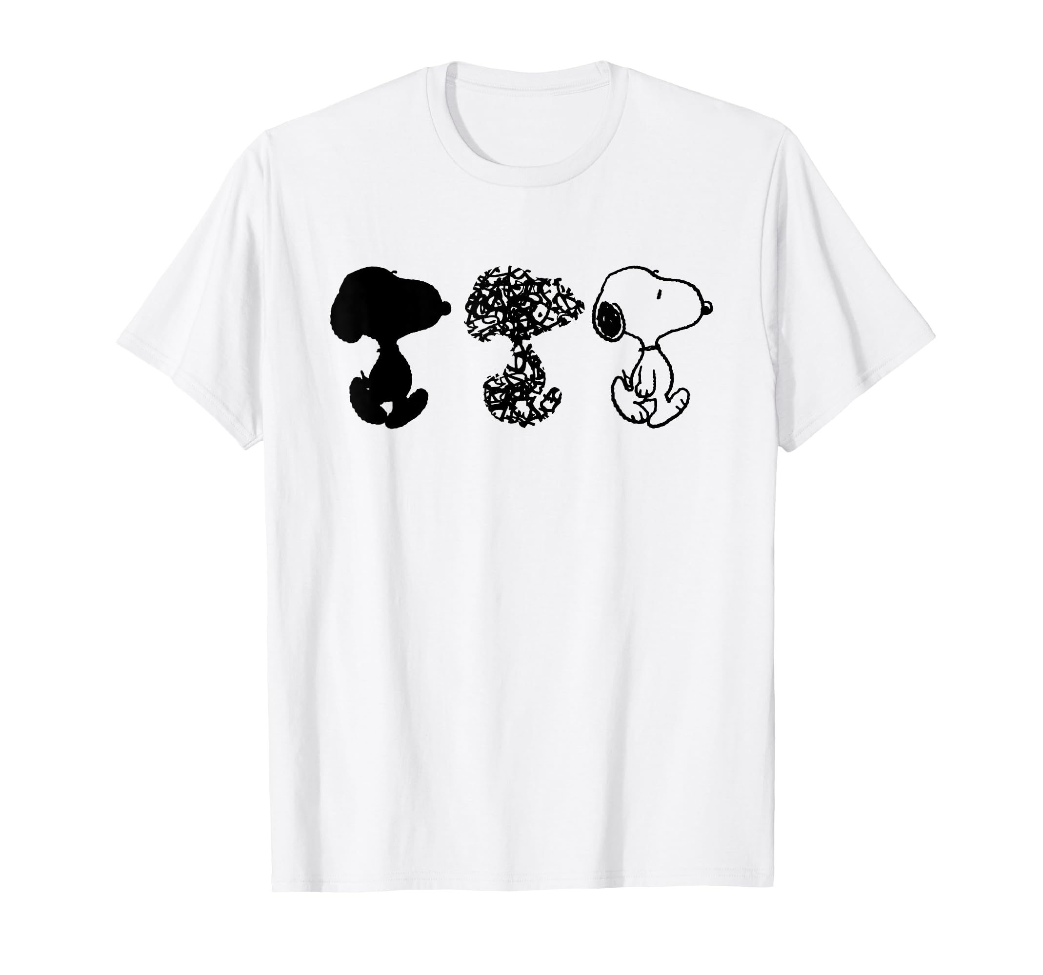 

Футболка Peanuts Snoopy Черно-белое трио белый