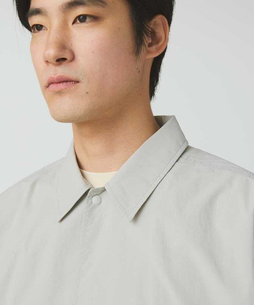 Snow Peak Nylon Tussah Utility Storage Shirt Long Light Size for Men and Women SH-25AU001, Sleeve, Grey, L,