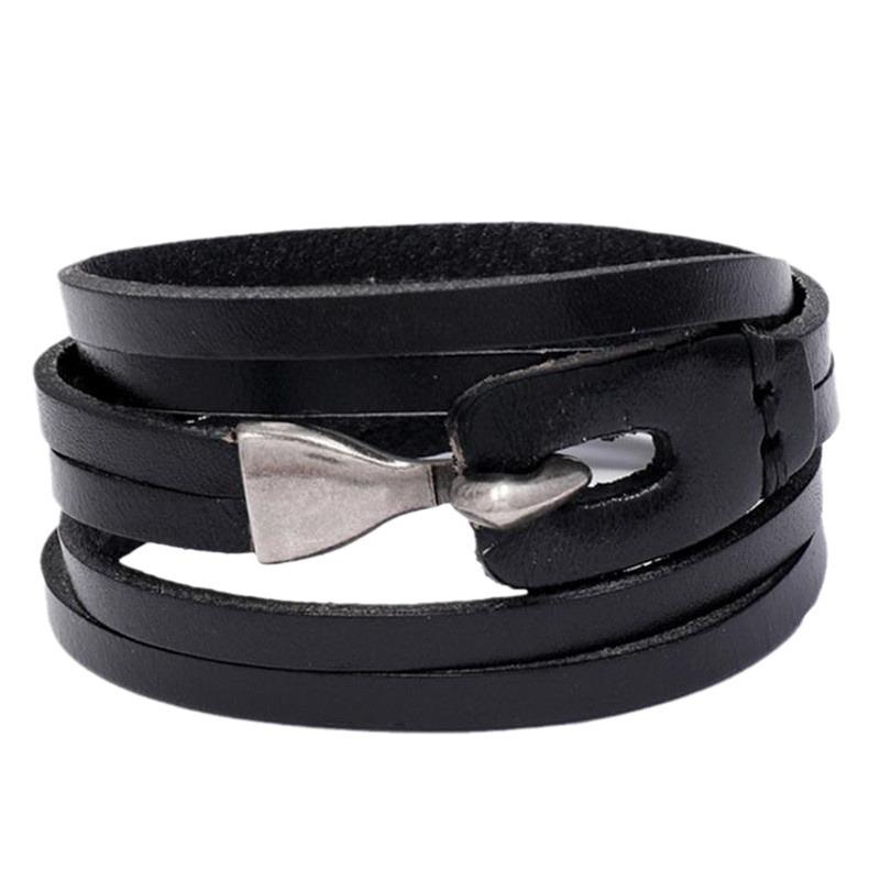 Trendy European & American Punk Retro Multi-layer Cowhide Bracelet - Simple Student Fashion Accessory