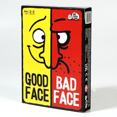 Gioco di Carte Faccia Buona Faccia Cattiva Divertentissimo Gioco da Festa e da Viaggio per la Famiglia