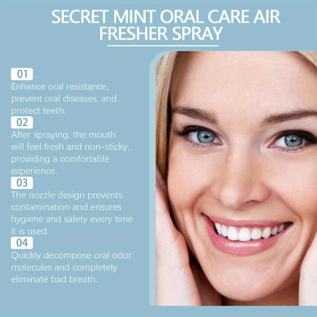Mint Mouth Freshening Spray Removes Coffee Stains, Whitens Teeth and Maintains Healthy Teeth