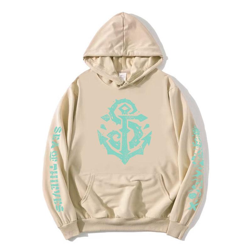

Sea of Thieves Game Print Hoodies Long Sleeve Loose Casual Hooded Sweatshirts Clothing Streetwear Unisex Graphic Tops XXXL хакі