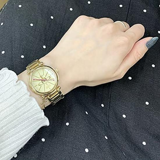 Vivienne Westwood Gold Stainless Steel Watch with Shopper and Orb Charm Women's (VV006KGD) [Used]