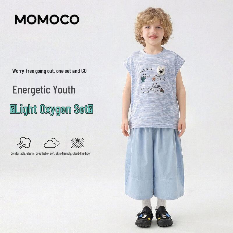 MOMOCO Boys Summer Vest & Shorts Set 140
