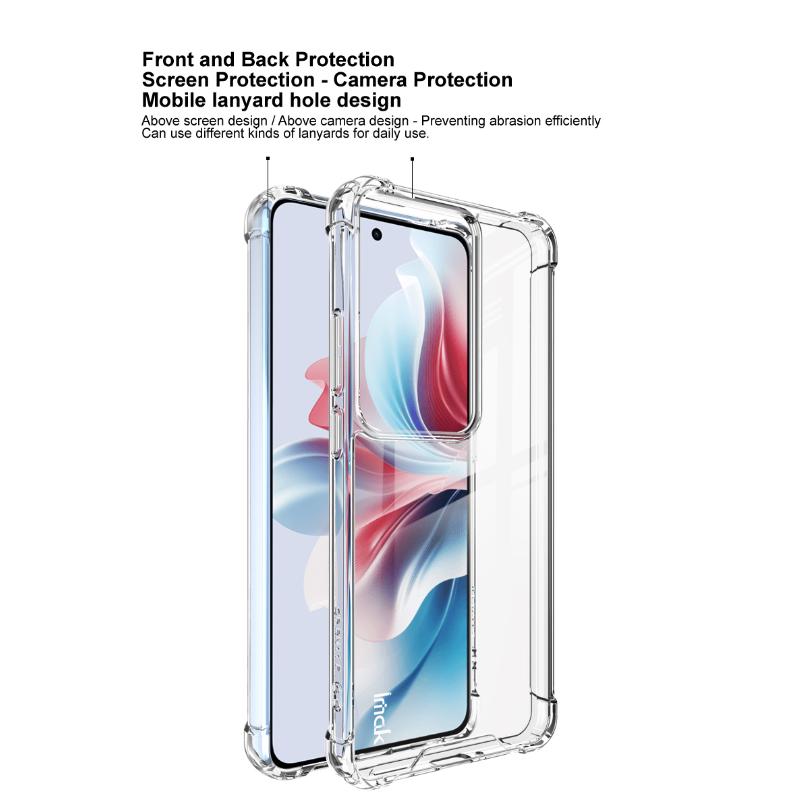 Pentru OPPO Reno 11 F 5G / F25 Pro 5G / Reno 11 A 5G Husă pentru telefon IMAK Husă spațială moale rezistentă la șocuri