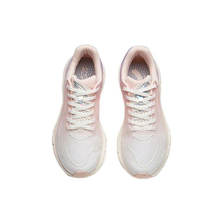Anta Running Series Mesh Comfortable Low-Top Running Shoes Women Sneaker Ivory-White 122135555-5