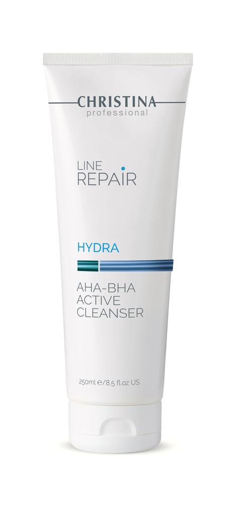 Nettoyant Actif Réparation Ligne Hydra AHA-BHA - Préparation nettoyante aux acides AHA-BHA, 250 ml