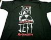 Men's and Women's T-shirts Vintage Joan Jett Bad Reputation Cotton Black All Size Unisex Tee Shirt BT104