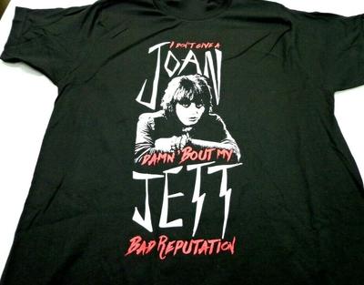 Herren- und Damen-T-Shirts Vintage Joan Jett Bad Reputation Baumwolle Schwarz Alle Größen Unisex T-Shirt BT104