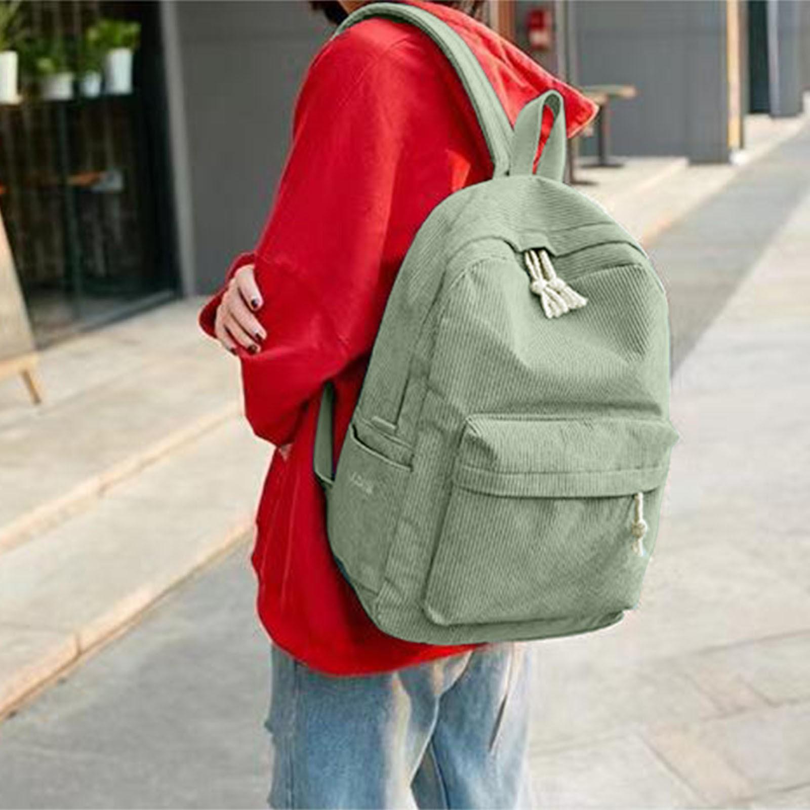 Adjustable Shoulder Strap Color Personalized Fleece College Lightweight Casual Backpack One Size