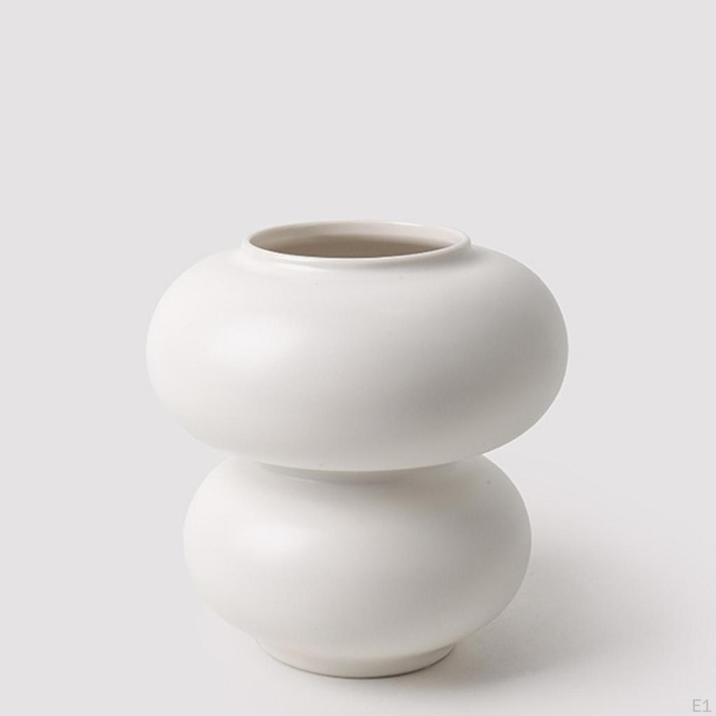 Creative Modern Flower Vase Ornament Flowerpot for Office Room Decor