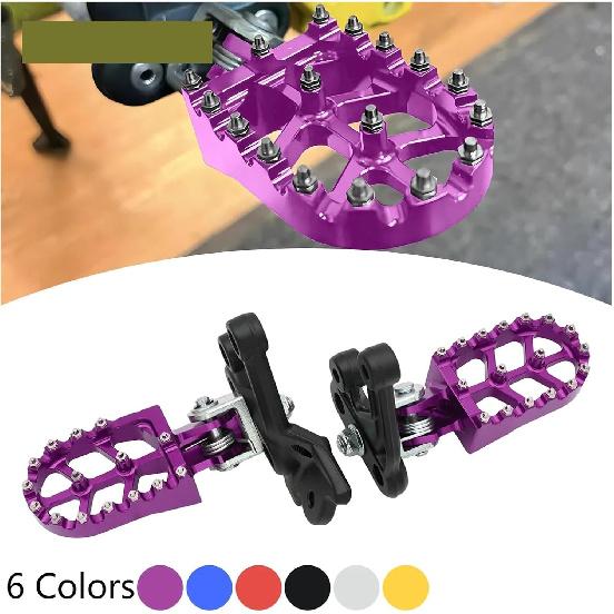 KEXINDIANZ Electric Motorcycle CNC Foot Pegs Rests Pedals Footpegs Bracket Compatible With Sur-Ron Surron Light Bee S & Light Bee X Universal
