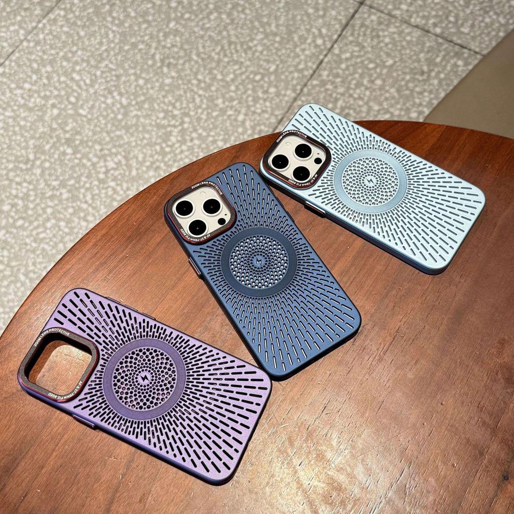Magnetic Heat Dissipation Case for iPhone 16 Pro Max, Breathable Skin-Feel, Compatible with Apple 15 Pro