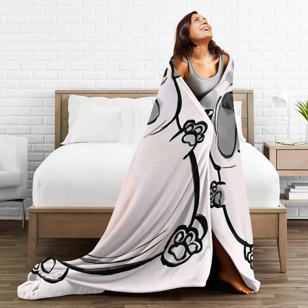 Coperta Calda Pibble per la Pancia Coperta Decorativa in Peluche Morbida Coperta da Letto in Flanella per Esterni Copri Divano Letto