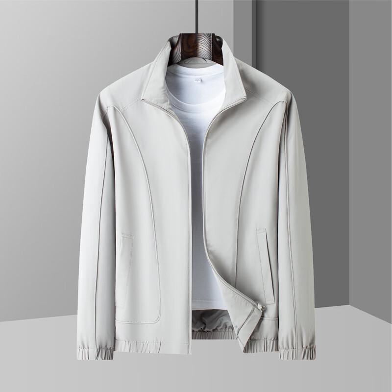 Fengxun Men's Stand Collar Anti-Wrinkle Jacket FXQS2661