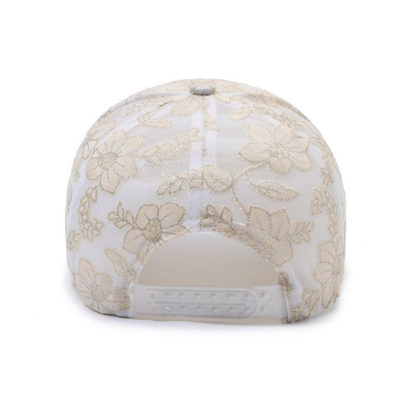 Lightweight Lace Sun Hat For Women - Breathable, Uv Protection Baseball Cap | Fashionable Streetwear Accessory With Adjustable