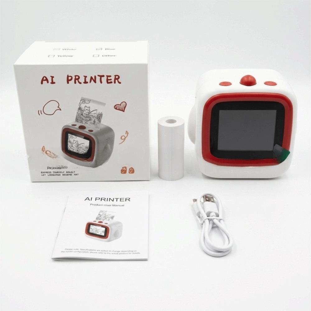 One Click Imaging Pocket Photo Printer 2.4inch HD Screen Thermal Sticker Maker  DIY Journaling