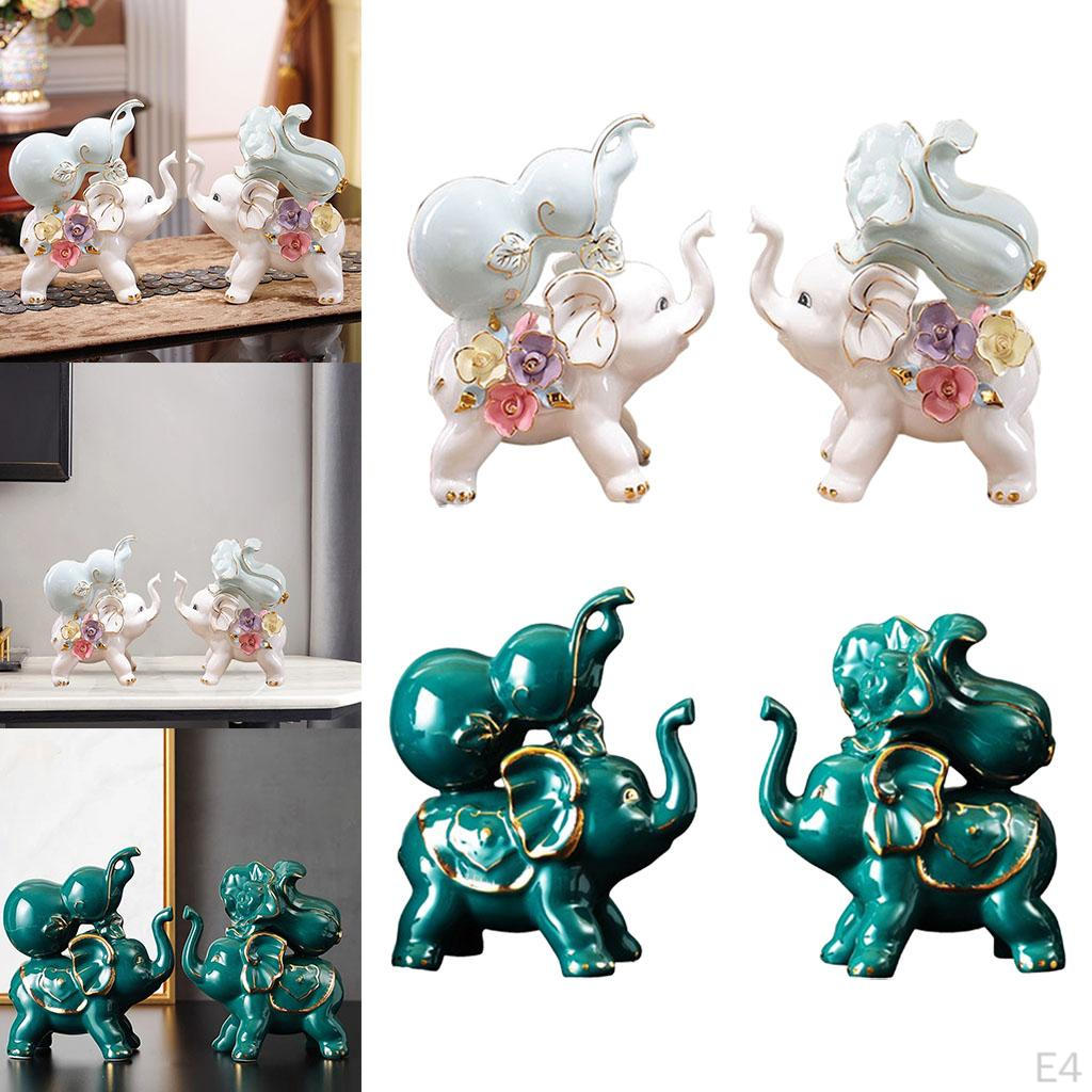 Figurine Lucky Animal Statue Sculpture Indoor and Outdoor Living Room Dining Tabletop