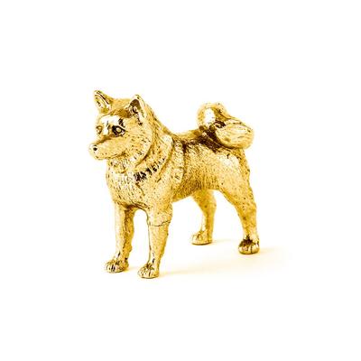 Finnish Spitz 22ct Gold Plated British Art Dog Figurine Collection
