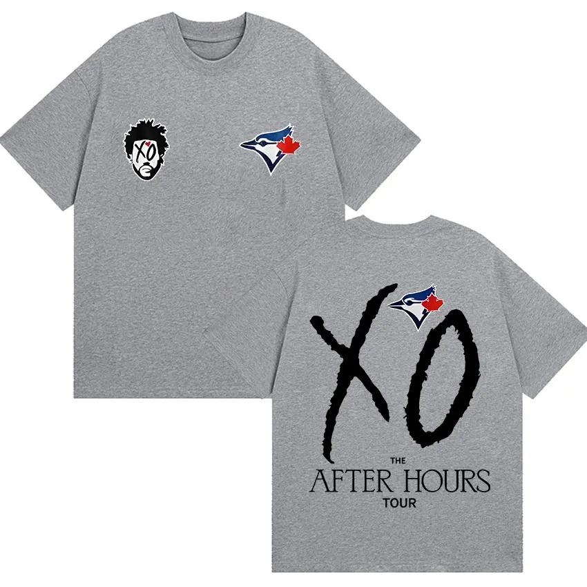 The Weeknd After Hours Tour Xo 2026Merch Tshirt Unisexs Womens Hip Hop Loose Short Sleeve Tshirt Cotton Tshirt Fan Street Wear