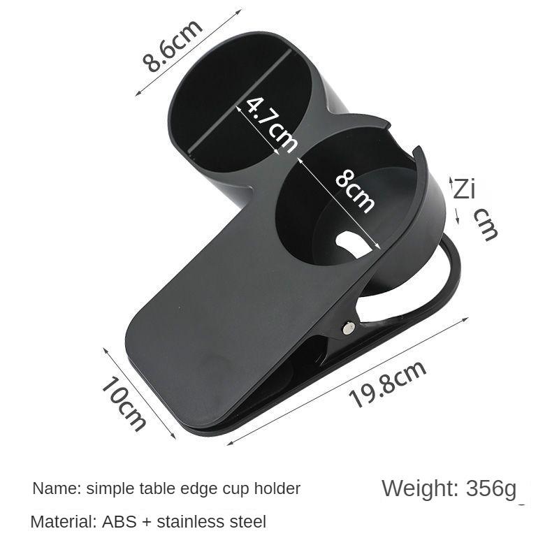 

Стол для хранения Боковая стеклянная полка для питья Офисный стол Поверхностная панель Артефакт Компьютерный стол Фиксированная чашка Блюдце Чашка Стол Держатель чашки для хранения чёрный