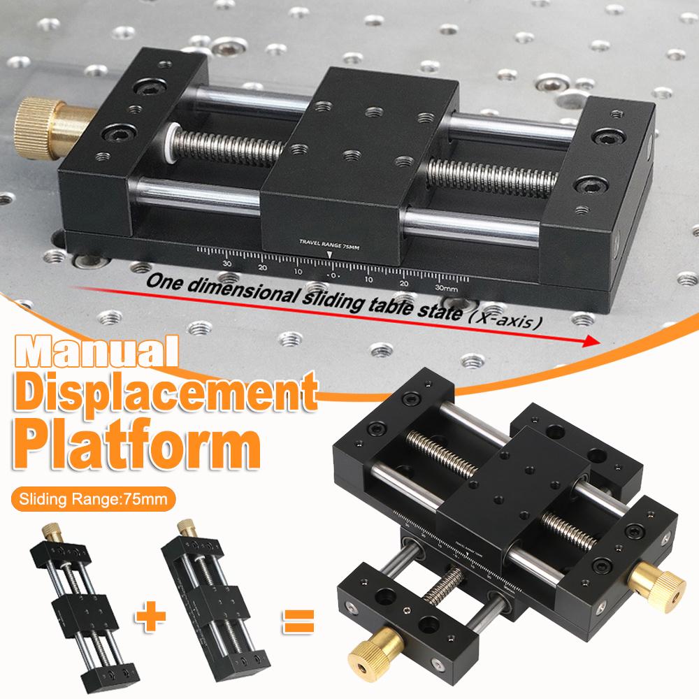XY Displacement Platform Manual Fine-tuning Sliding Table Optical Precision Cross Moving Table Precision Screw Feed