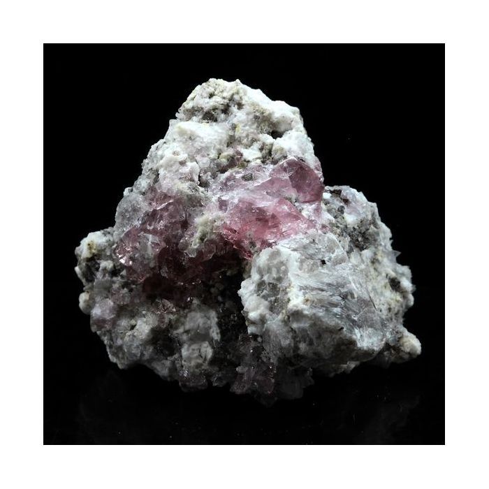 Pierres et Minéraux. Fluorite rose. 131.0 ct. Massif du Mont-Blanc, Haute-Savoie, France.