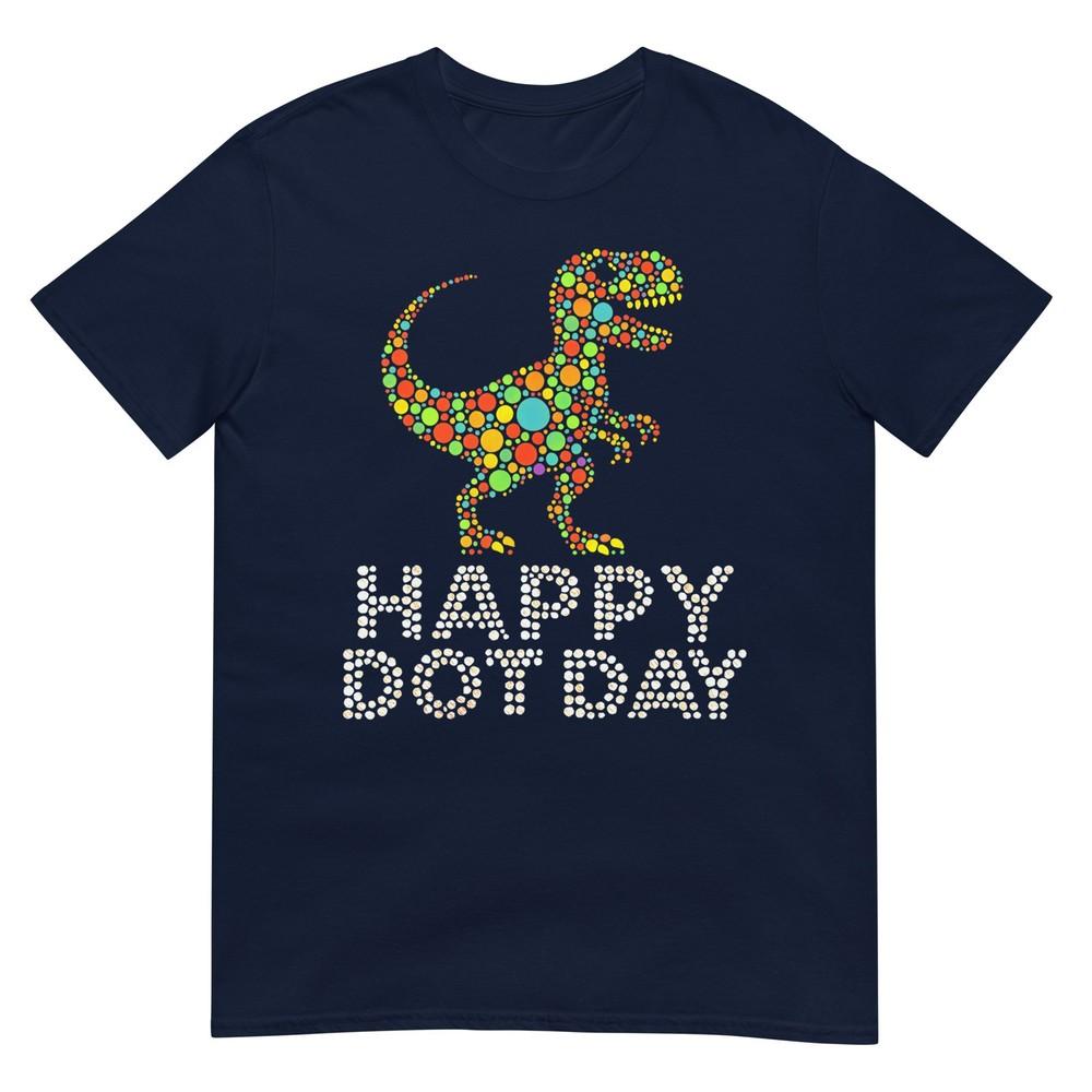 Dot Day 2025 September 15th Polka Dot TRex Boys Girls Kids TShirt S