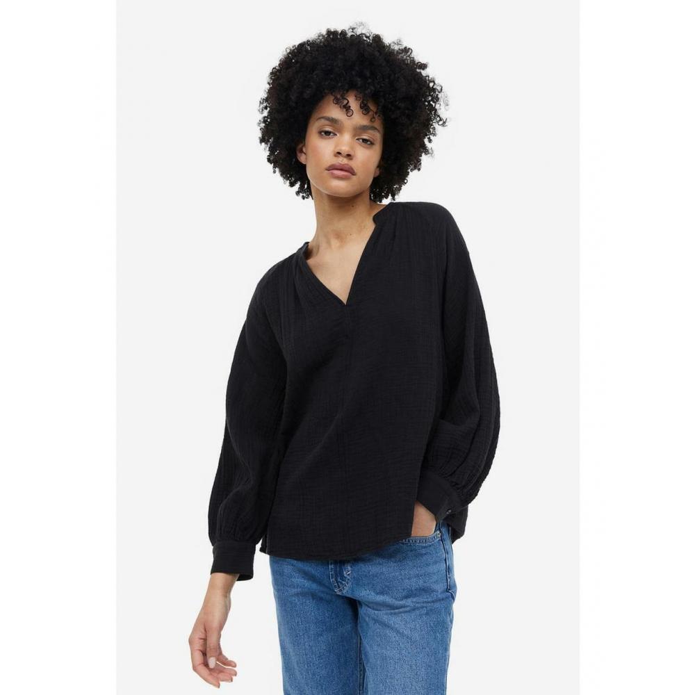 

H&M платье двойного плетения черное 1130712002