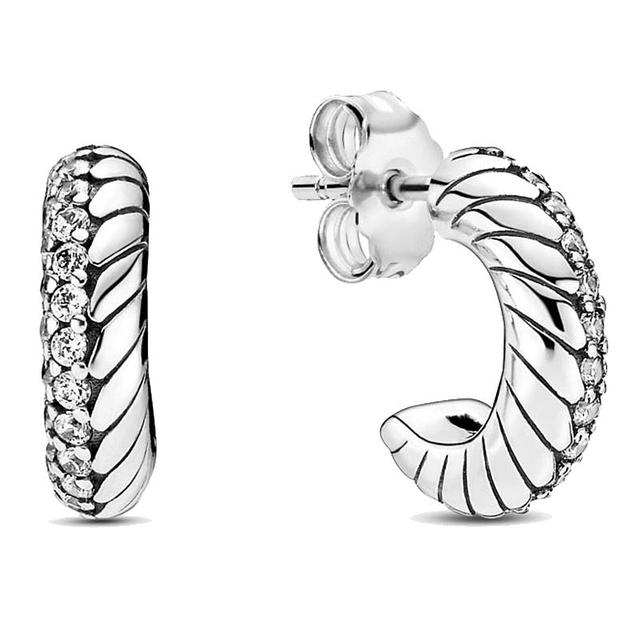 Nouveau 925 en argent Sterling mode boucle d'oreille Double Halo trèfle pétales d'amour coeur marguerite fleur Trio boucle d'oreille pour les femmes bijoux cadeau