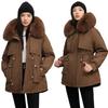 Winter New Korean Version Down Cotton Clothes Thickened and Velvet Large Size Warm Jacket