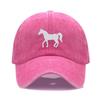 Women's Baseball Cap Men's Washed Cotton Horse Embroidery Dad Hat Sport Golf Caps For Man Sun Hats Dropshipping