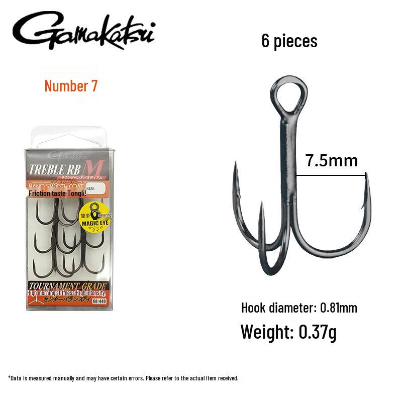 Gamakatsu Japan Barschfischen Drillingshaken RB M – Hartköder Ankerhaken