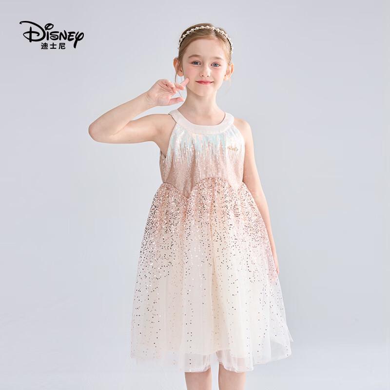 Летнее платье-принцесса с бантом для девочек Disney 130
