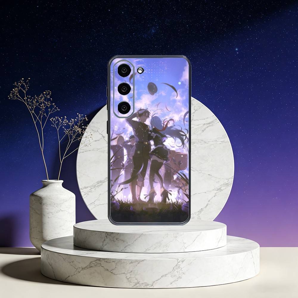 Shin x Lena 86 Phone Case For Samsung Galaxy A73,A72,A71,A70,A53,A52,A51,Others Soft Black Cover