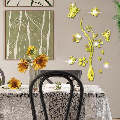3D Acrylic Butterfly Mirror Stickers for Bedroom & Living Room Decor