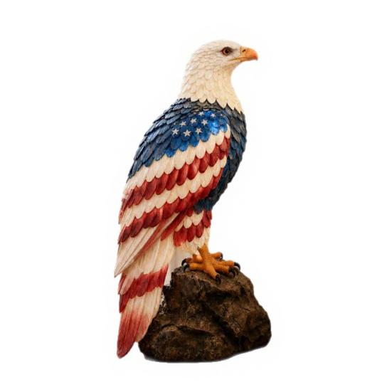 Eagle Statue Lamp American Flag Eagle-Shaped Lamp, 250th Anniversary Patriotic Desk Realistic Tabletop 3D Sculpture Light Bird Night Light,