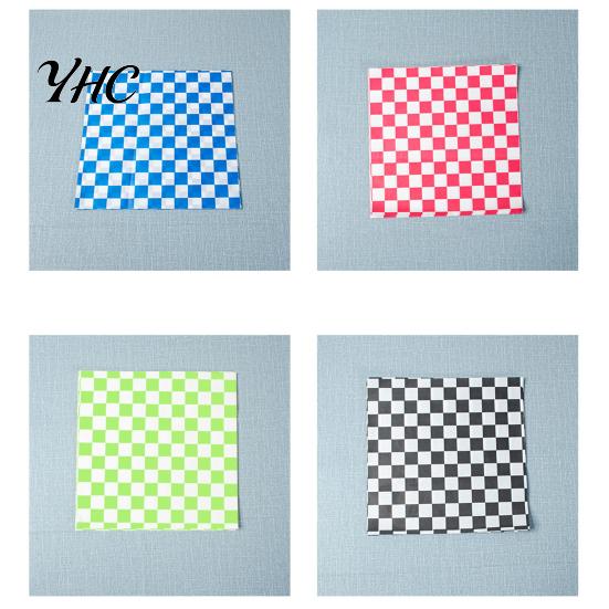 Paper Food Basket Liners 50Pcs Sandwich Wrappers Grease Resistant Deli for Classic Burger Wrapping Papers Checkered Burgers BBQs Parties Sheets Trays