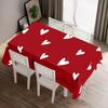Valentines Day Decor Tablecloth 60x84 Inch: Valentine’s Day Decorations Heart Table Cover for Home(Red)