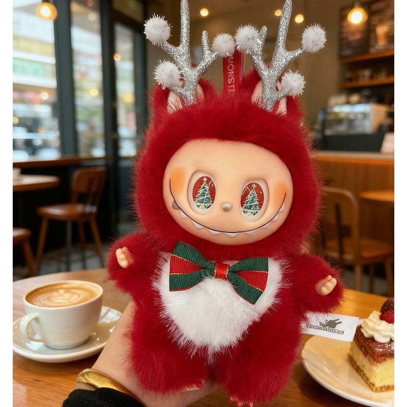 Рождественский лось плюшевая кукла милая виниловая кукла-подвеска автомат
