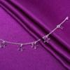 Silver Hollow Star Anklet - Celebrity Style Korean Fashion Jewelry Gift for Women