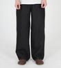 Beoteunseoul Curved Wide Denim Elastic Waist Pants [Black]